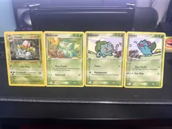 Pokemon TCG Saur Card Set Of 4 NM VINTAGE! #34/100 #45/100 #54/112 #44/130 - Image 1