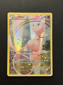 Mew XY110 - XY Black Star Promo Holo Foil Full Art Pokemon Card - LP - Image 1