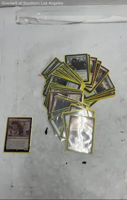 Assorted Lot of Magic the Gathering Trading Cards W/ Card Sleeves - Image 1