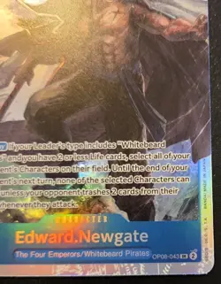 Edward.Newgate OP08-043 Foil Super Rare Two Legends One Piece Card Game - Image 5