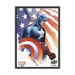 Upper Deck CCG Supplies Matte Card Sleeves - Captain America Sleeves (65) New - Image 1