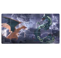 Pokemon Card Game Charizard vs Rayquaza Rubber play mat Supply goods Center F/S - Image 3