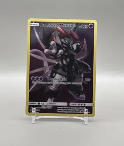 Pokemon Card - SM228 Armored Mewtwo Sun & Moon Black Star Promo Cosmos Holo - Image 1