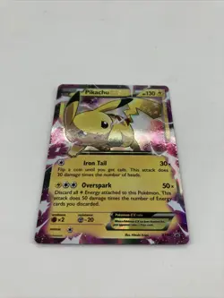 Pikachu EX XY84 Black Star Promo Holo Rare Pokemon Card - MP - Image 1