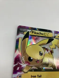 Pikachu EX XY84 Black Star Promo Holo Rare Pokemon Card - MP - Image 2