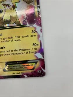Pikachu EX XY84 Black Star Promo Holo Rare Pokemon Card - MP - Image 4