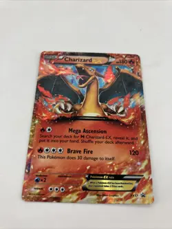 Pokemon TCG Charizard EX XY17 Promo Ultra Rare Card MP Ships Fast - Image 1