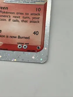 Magmar ex 100/109 Holo Rare Ruby and Sapphire Pokemon Card HP - Image 2