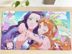 O-P Playmat Nico Robin Nami CCG OPCG TCG Trading Card Game Mat Mouse Pad & Bag - Image 1