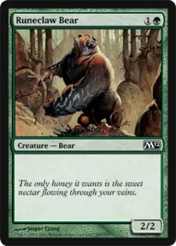 Runeclaw Bear - Near Mint MTG Magic 2012 Core Set - Image 1