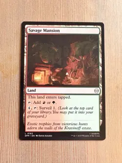 Savage Mansion - 183 - MTG: Spider-Man: Eternal-Legal - Common - Regular - Image 1