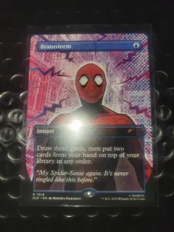 Spider-Man Secret Lair MTG Rare Brainstorm - Image 1