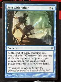 Arm with Aether - Reg - MTG - New Phyrexia - 28/175 - UNCOMMON ~ NM - Image 3