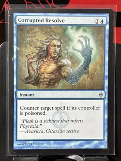 Corrupted Resolve - Reg - MTG - New Phyrexia - 32/175 - UNCOMMON ~ NM - Image 2