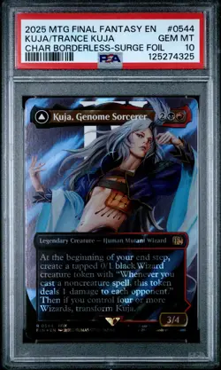 2025 MTG Final Fantasy KUJA, GENOME SORCERER * Character Surge Foil #0544 PSA 10 - Image 1