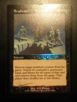 mtg magic eradicate urza's destiny FOIL ENGLISH eradication rigoureuse - Image 1