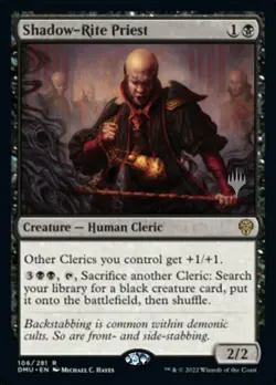 Shadow-Rite Priest - Promo Pack - Promo Pack: Dominaria United #106/281 MTG Magi - Image 1