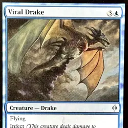 Viral Drake - Reg - MTG - New Phyrexia - 49/175 - UNCOMMON ~ NM - Image 1