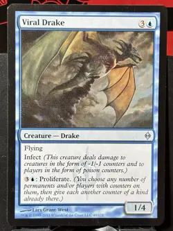 Viral Drake - Reg - MTG - New Phyrexia - 49/175 - UNCOMMON ~ NM - Image 3