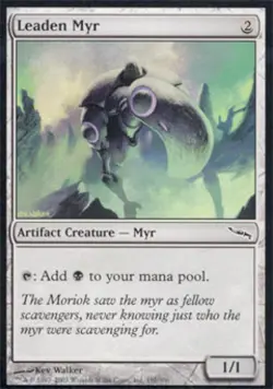 Leaden Myr - Light Play MTG Mirrodin - Image 1