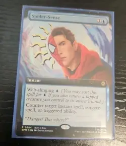 Spiderman Magic Spider Sense Foil Promo NM MTG Free Ship & Tracked - Image 1