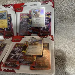 Pokemon Destined Rivals 3 Pack Blister Lot of 4 - Kangaskhan & Zebstrika - Image 3