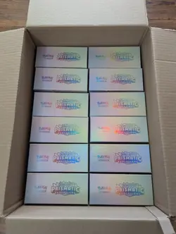 Pokemon Prismatic Evolutions Empty Elite Trainer Box x44 Lot - Image 1