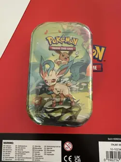 Pokemon TCG Scarlet & Violet Prismatic Evolutions Mini Tin Sealed [Leafeon] - Image 1