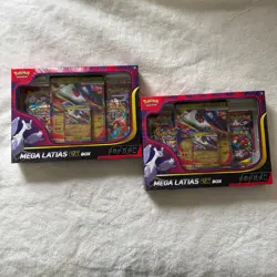 Mega Latias EX Collection Box x2 SEALED Pokemon Mega Evolution - FAST SHIPPING - Image 1