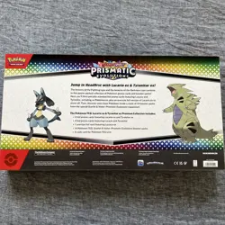 Pokemon TCG Prismatic Evolutions LUCARIO EX & TYRANITAR EX PREMIUM COLLECTION - Image 2