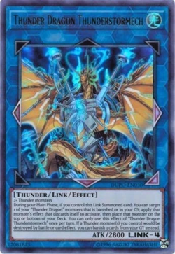 YUGIOH ~ THUNDER DRAGON THUNDRSTORMECH~ 1st ED. ULTRA RARE ~ DUPO-EN030 - Image 1