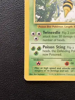 Beedrill - 17/102 - Pokemon Base Set Unlimited Rare Card WOTC HP/DMG - Image 4