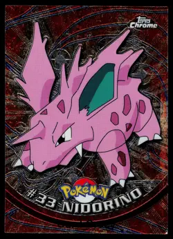 Nidorino #33 - Topps Chrome Series 1 Pokemon Card Played - Image 1