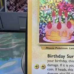 Pokemon Pikachu TCG Birthday Celebrations Holo Rare Card #24 - Image 4