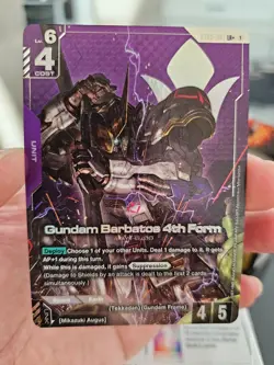 Gundam Card Game - Gundam Barbatos 4th Form LR+ Alt Art - Near Mint - Image 1