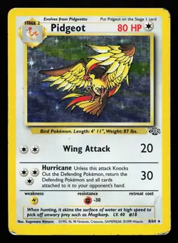 Pidgeot 8/64 Holo Rare Jungle Pokemon Card - Image 1
