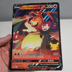 JUMBO Lance’s Charizard V Card SWSH133 Pokemon Celebrations - Image 2