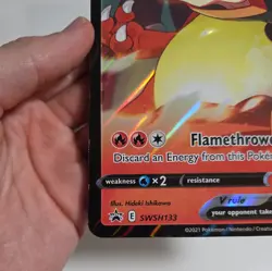 JUMBO Lance’s Charizard V Card SWSH133 Pokemon Celebrations - Image 5