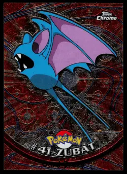Zubat #41 - Topps Chrome Series 1 Pokemon Card Played - Image 1