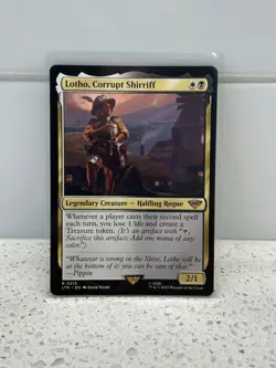 Lotho Corrupt Shirriff 0213 Lord of the Rings Magic: The Gathering Card - Image 1