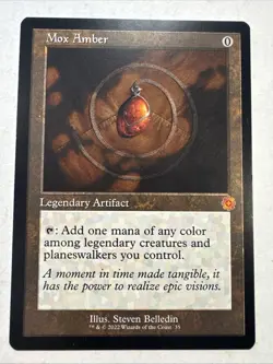Mox Amber the Brothers' War Retro Frame Mythic Rare Legendary MTG Card - Image 1