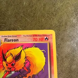 Pokemon TCG Flareon Jungle 19/64 Non Holo Card MP Condition - Image 4