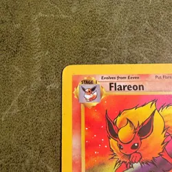 Pokemon TCG Flareon Jungle 19/64 Non Holo Card MP Condition - Image 5