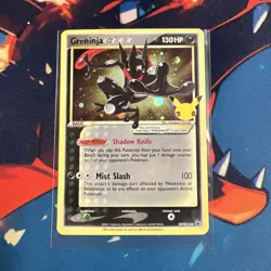 Greninja Gold Star SWSH144 Black Star Promo Holo Celebrations Pokemon Card NM - Image 1