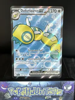 Pokemon Card Dudunsparce EX 178/159 Journey Together Full Art NM - Image 1