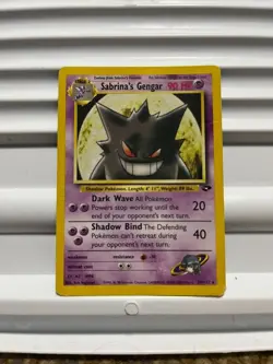 Sabrina's Gengar 29/132 Rare Gym Challenge Pokemon Card MP - Image 1