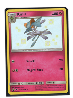 Kirlia SHINY Holo rare card SV35/SV94 Sun & Moon Hidden Fates 2019 Pokemon NM - Image 1