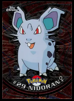 Nidoran #29 - Topps Chrome Series 1 Pokemon Card Played - Image 1
