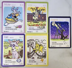 Pokebloke Umbreon, Espeon, Leafeon, Jolteon, Sylveon Fan Art Card - Image 1