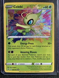 Pokemon Card TCG - Celebi 009/185 Amazing Rare Vivid Voltage Near Mint - Image 1